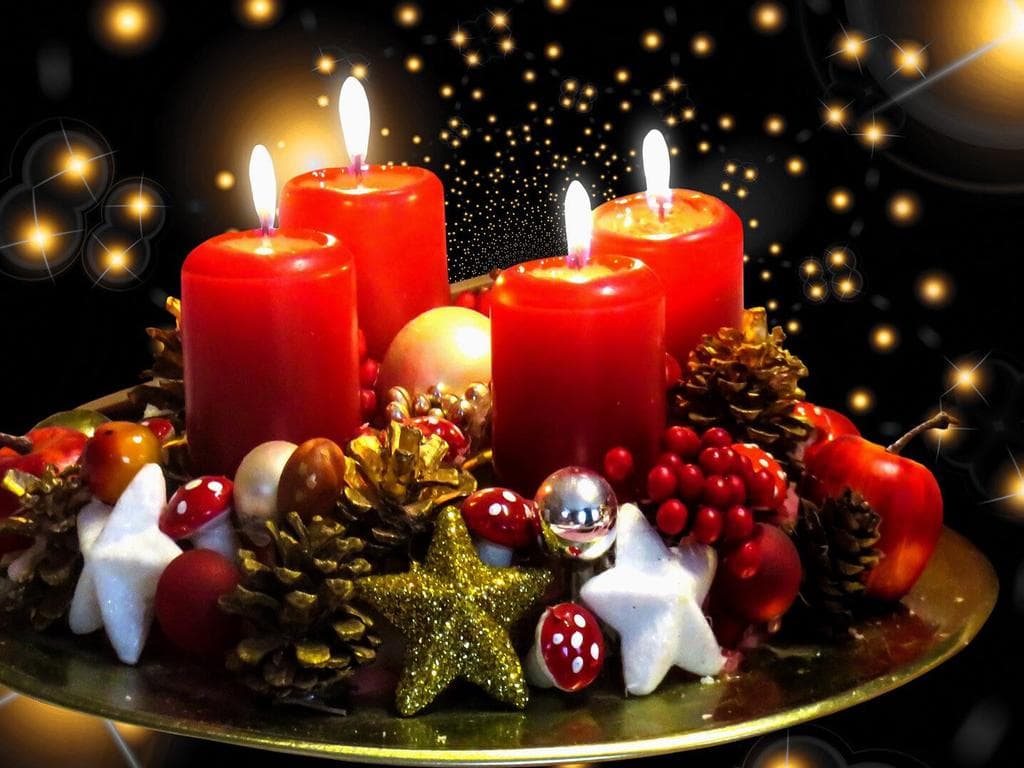 Adventkranzweihe und Glühweinstand
