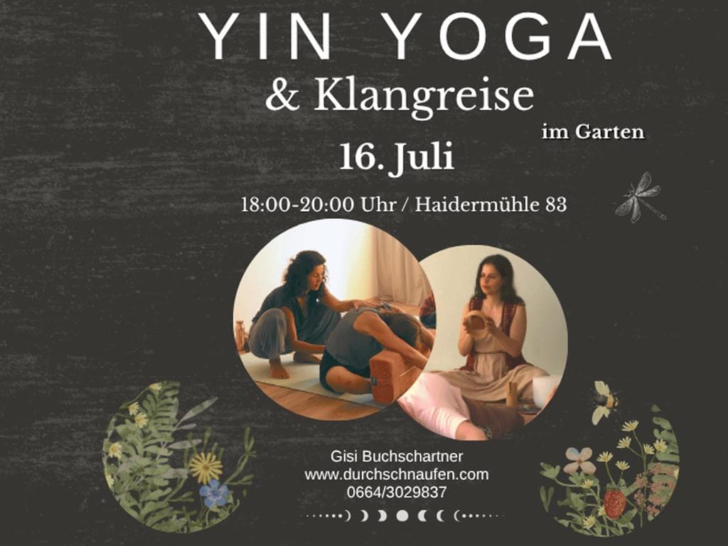 Yin Yoga & Klangreise im Garten