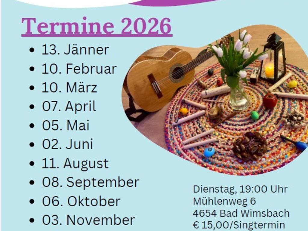Sing´ma - kraftvolle Lieder, die glücklich machen