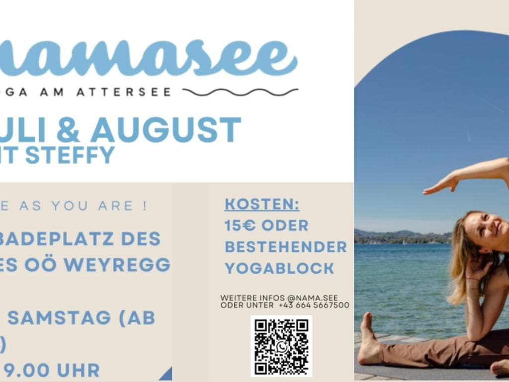 namasee Yoga am Attersee mit Steffy