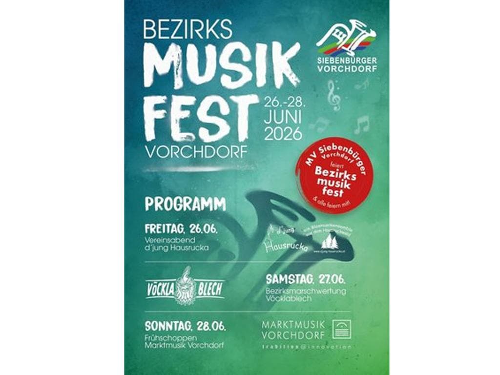 Bezirksmusikfest 2026 - Vorchdorf