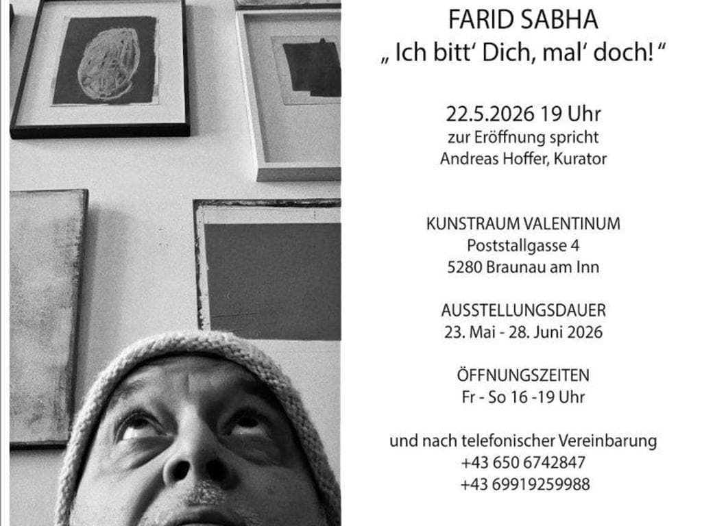 Ausstellung: Farid Sabha - "Ich bitt' dich, mal' doch!"