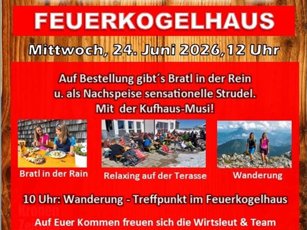 Wochá teil´n im Feuerkogelhaus