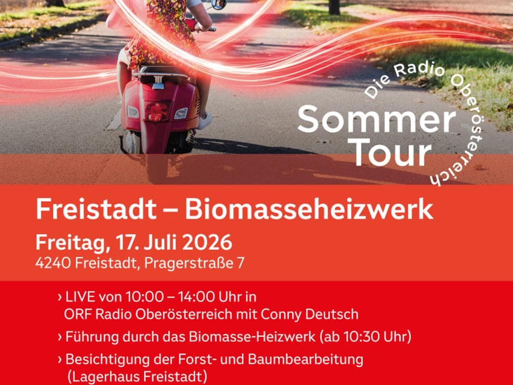 Radio Oberösterreich Sommertour zu Gast im Biomasseheizwerk Freistadt