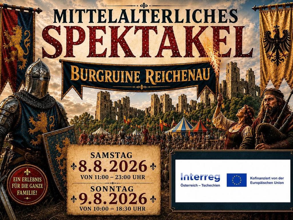 Mittelalterliches Spektakel am 8. und 9. August 2026