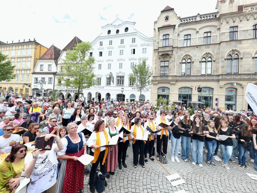 11. Chorspektakel in Steyr und 25 Jahre Chorverband Oberösterreich – Ein Vierteljahrhundert im Einklang - Die Innenstadt wird zur Bühne