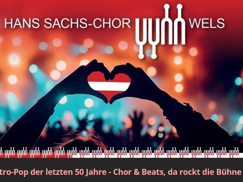 Austro-Pop der letzten 50 Jahre - Chor & Beats, da rockt die Bühne