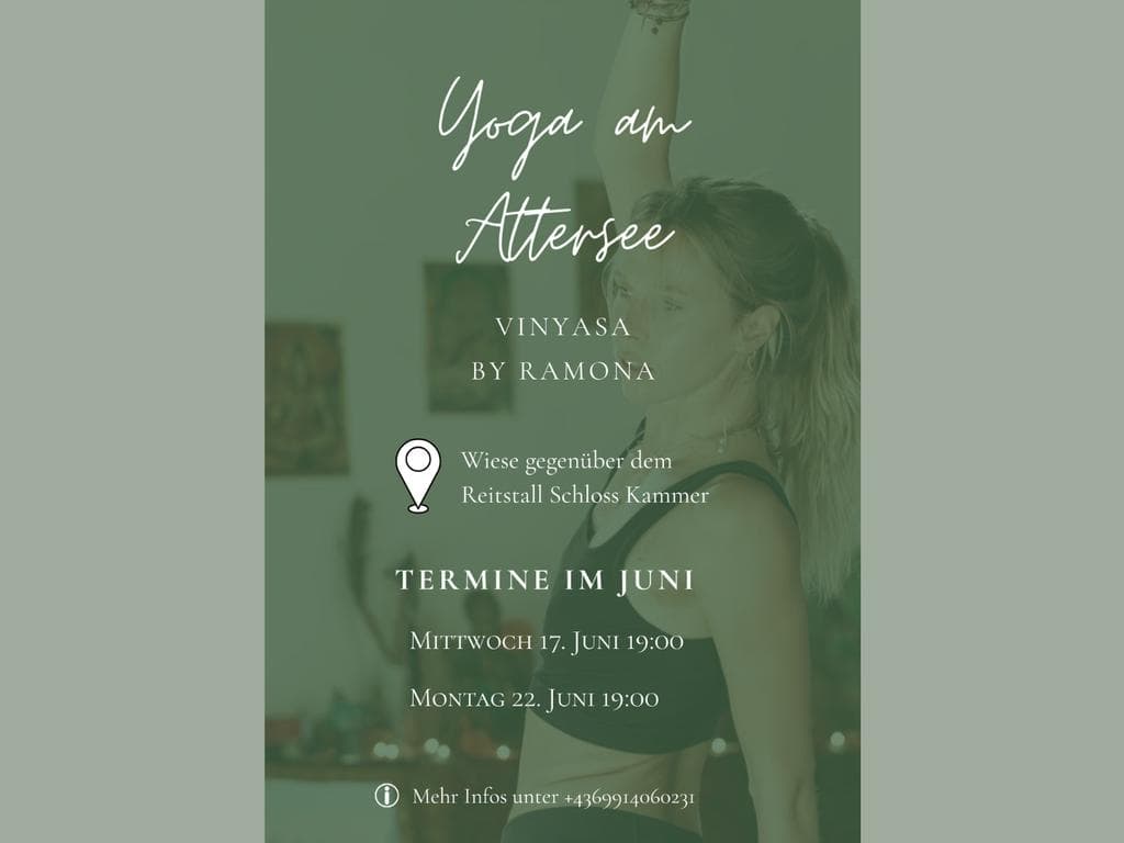 Vinyasa Yoga mit Blick auf den Attersee & die Pferde