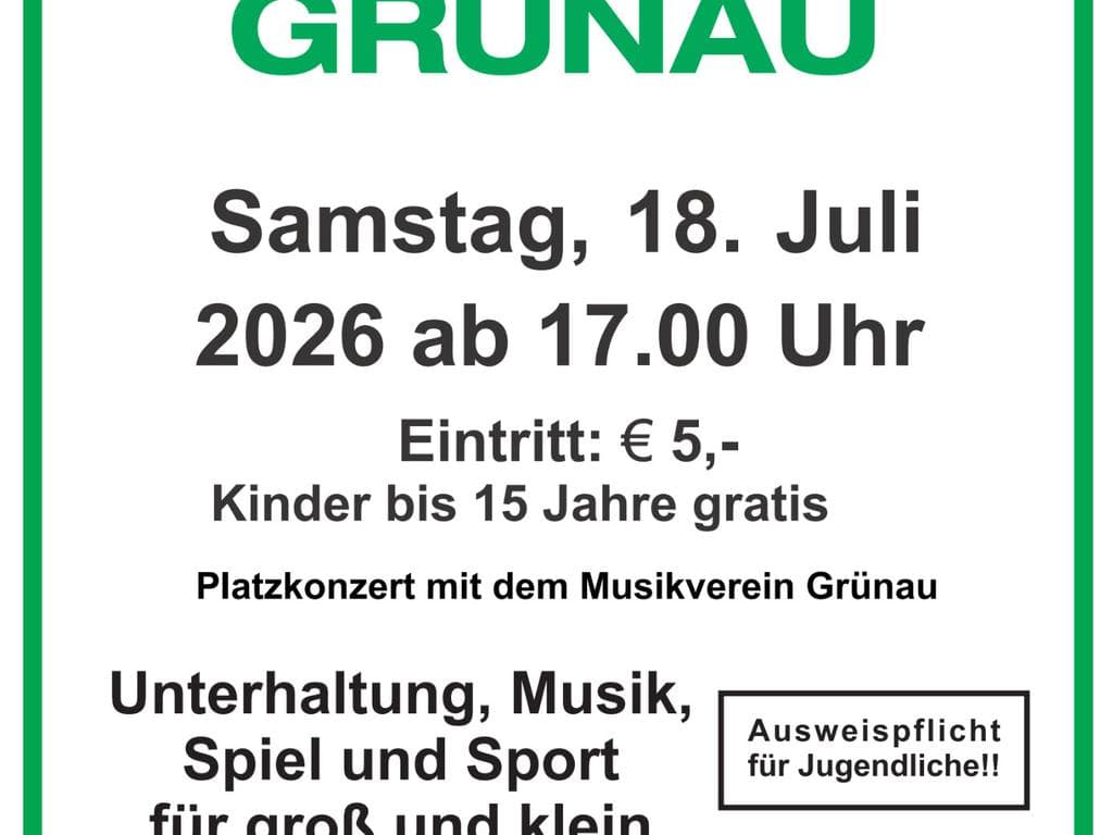 39. Ortsfest Grünau im Almtal