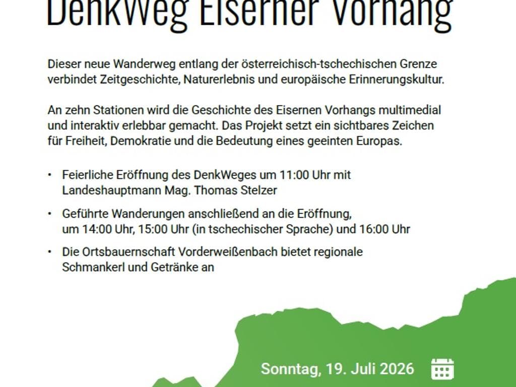 Eröffnung DenkWeg Eiserner Vorhang