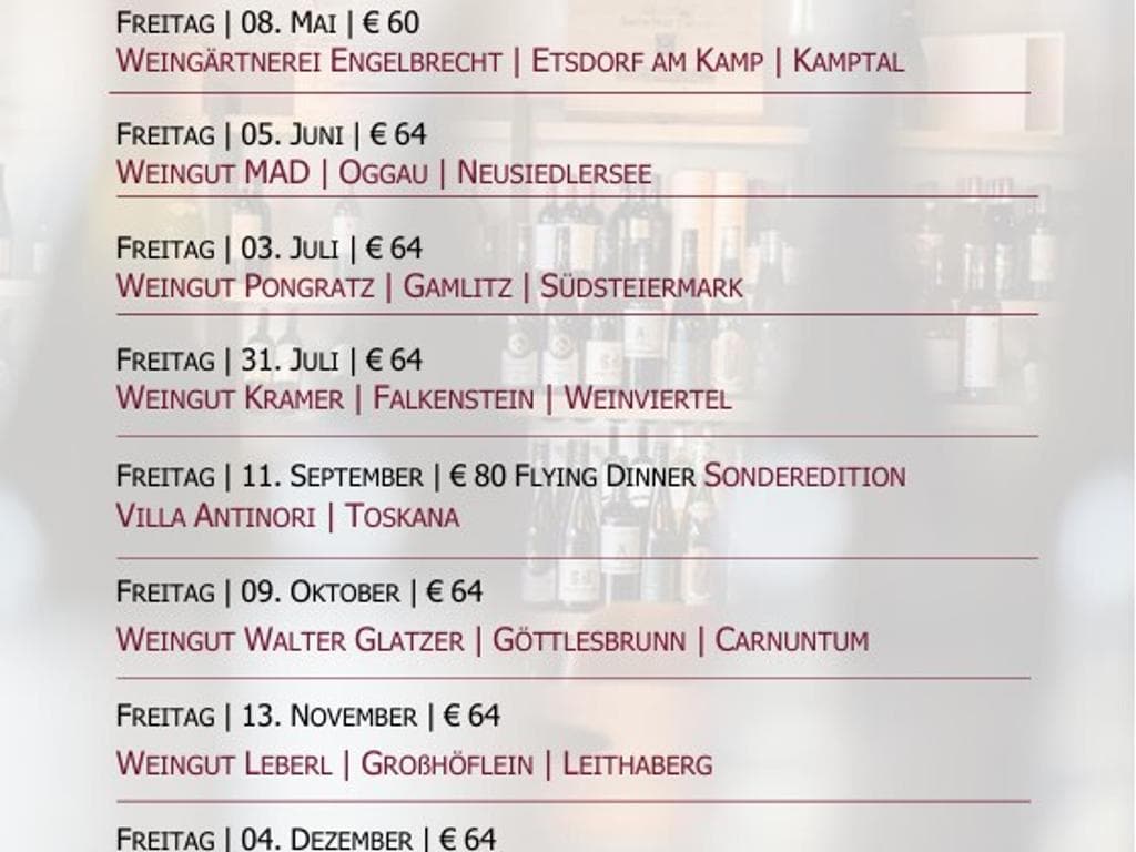 Winzerdinner