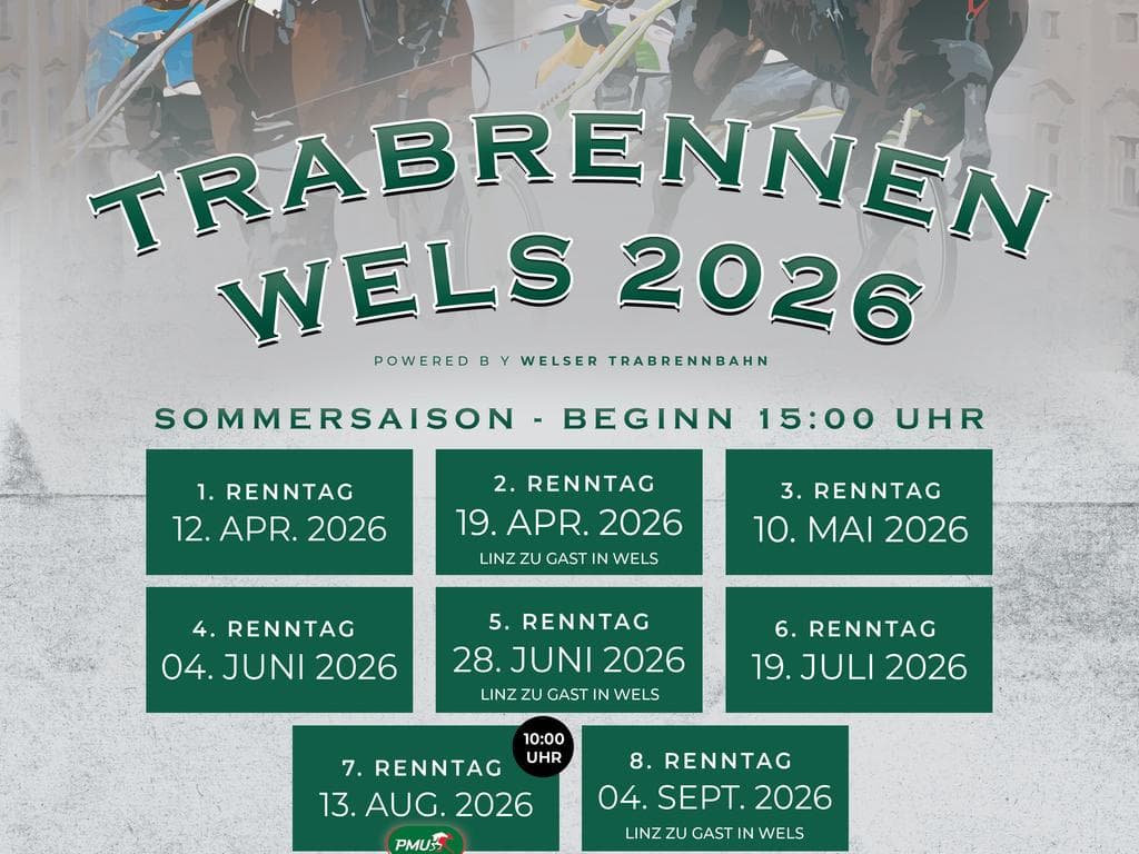 Trabrennen in Wels, 9. Renntag