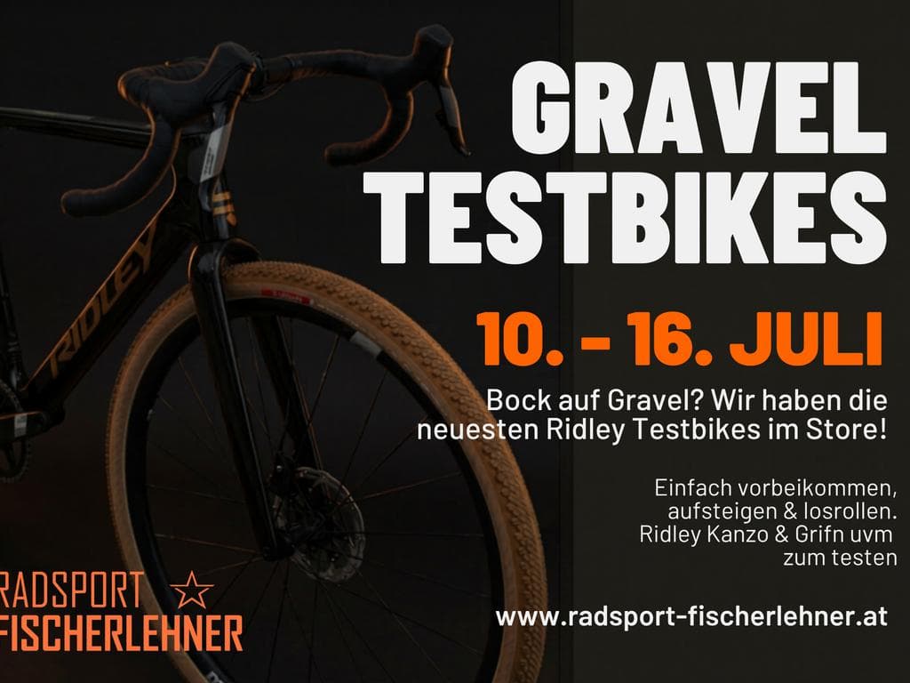 Gravel Testbikes bei Radsport Fischerlehner
