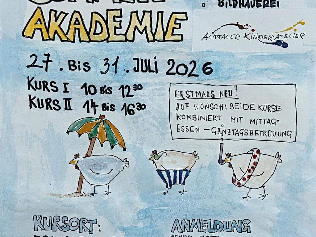 Kinder Sommer Akademie mit dem Almtaler Kinderatelier