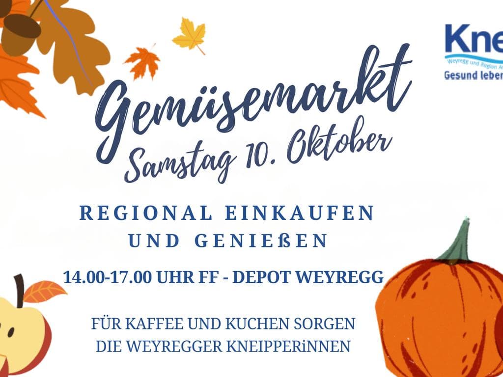 Kneipp Aktiv-Club Weyregg Gemüsemarkt