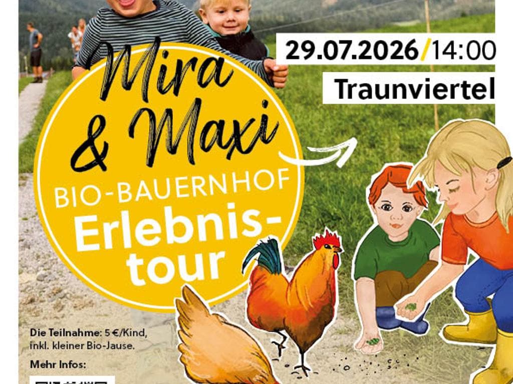 Mira und Maxi Bio-Bauernhof Erlebnistour am Prentnergut in Hinterstoder