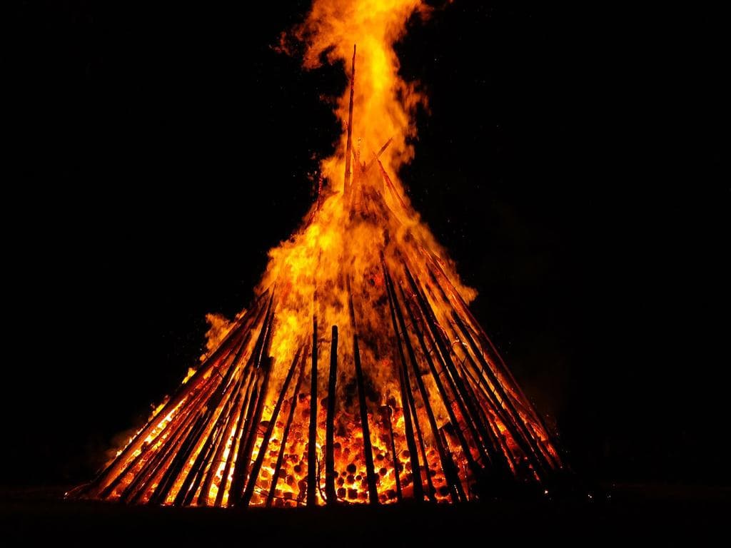 Sonnwendfeuer des LC-Sicking