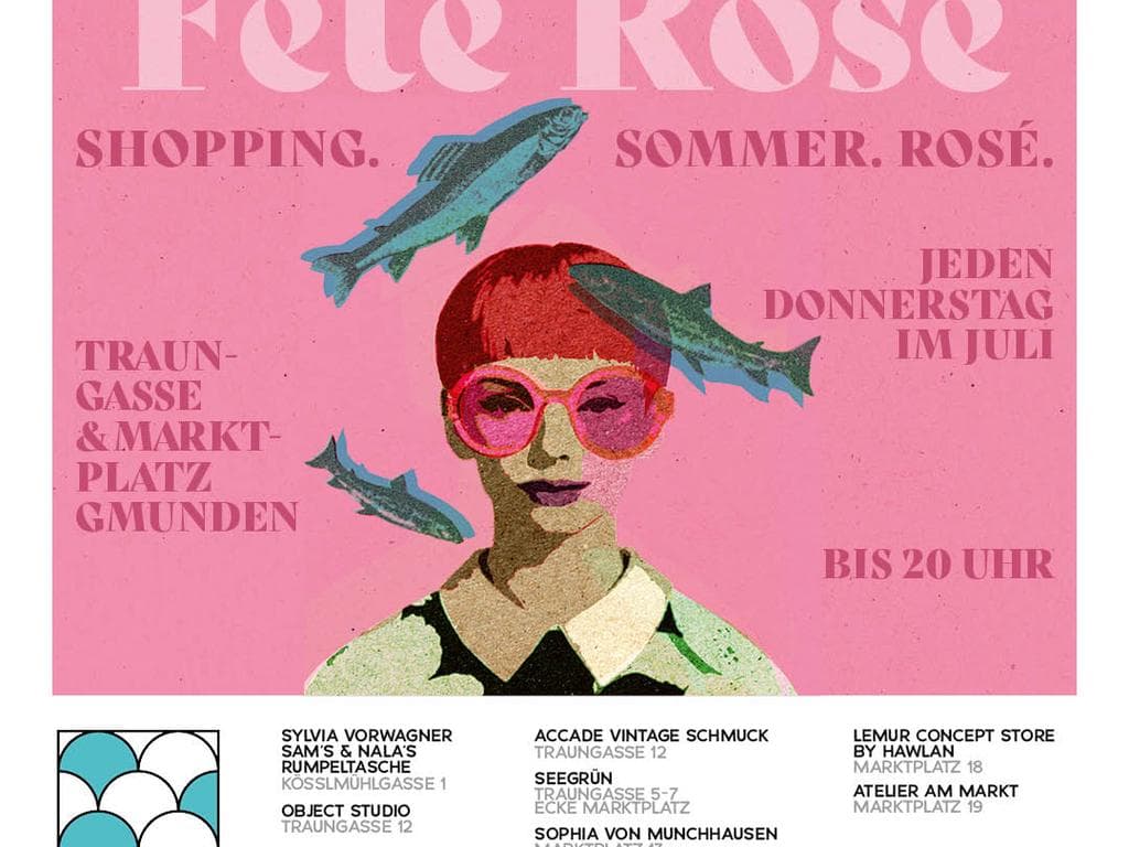 Feté Rosé - Shoppen bis zum Abendrosé