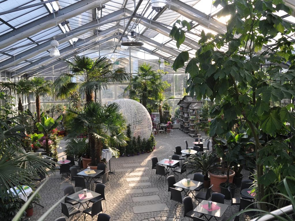 La Gioia - Cafe unter Palmen in der Gärtnerei Sandner
